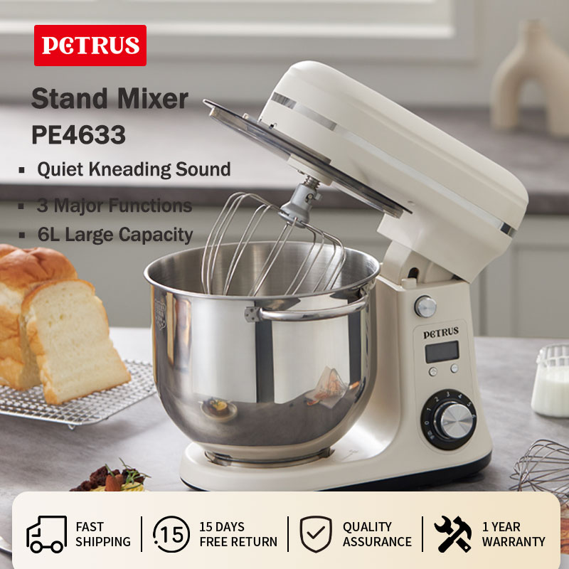 Petrus Stand Mixer Multifunctional Food Processor Heavy Duty Intelligent Kitchen Blender (6L) PE4633 ราคา 4,599 บาท*ส่งฟรี