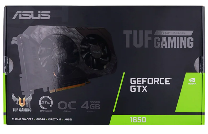 การ์ดจอ VGA (การ์ดแสดงผล) ASUS TUF GAMING GEFORCE GTX 1650 V2 OC EDITION 4GB GDDR6 (TUF-GTX1650-O4GD6-P-V2-GAMING) ราคา 14,880 บาท*ส่งฟรี