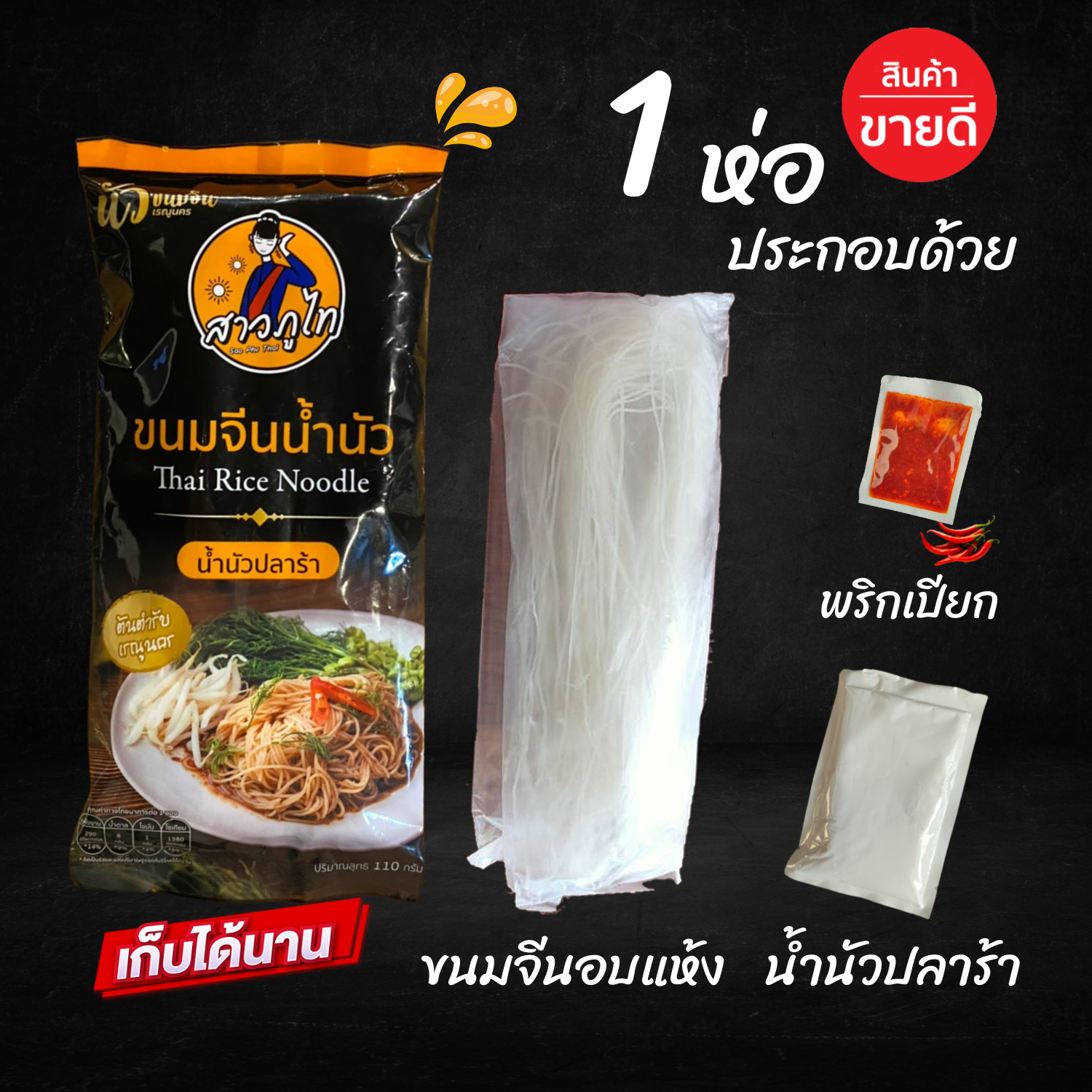 ยำขนมจีน 1 ห่อ ประกอบด้วย