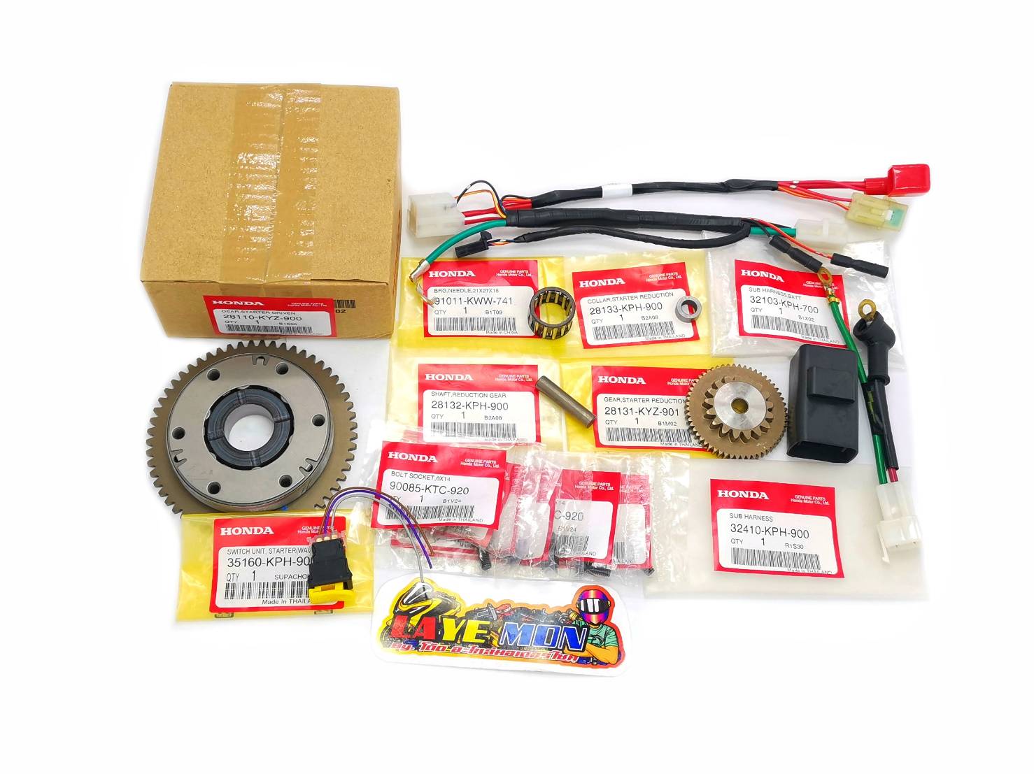 ชุดแปลงส​ตาร์ท​มือ​ ​ HONDA wave-125i​ ปี 2005-2011​ ไฟเลี้ยว​บังลม​ รุ่นหัวฉีด KPH แบบไม่เอาไดร์+12 ราคา 2,200 บาท*ส่งฟรี