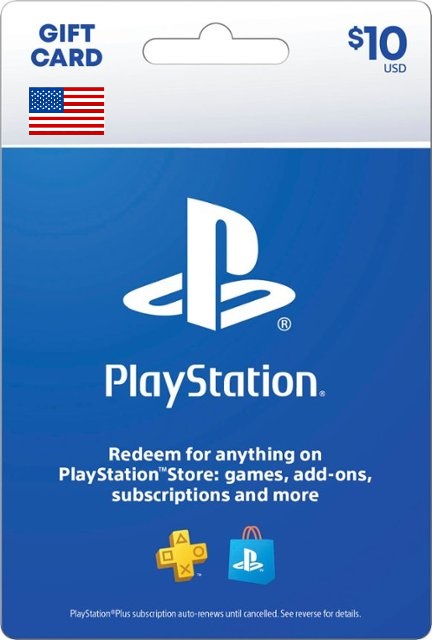 บัตร PlayStation Network PSN Gift Card $10 (for US Account) ราคา 400 บาท*ส่งฟรี