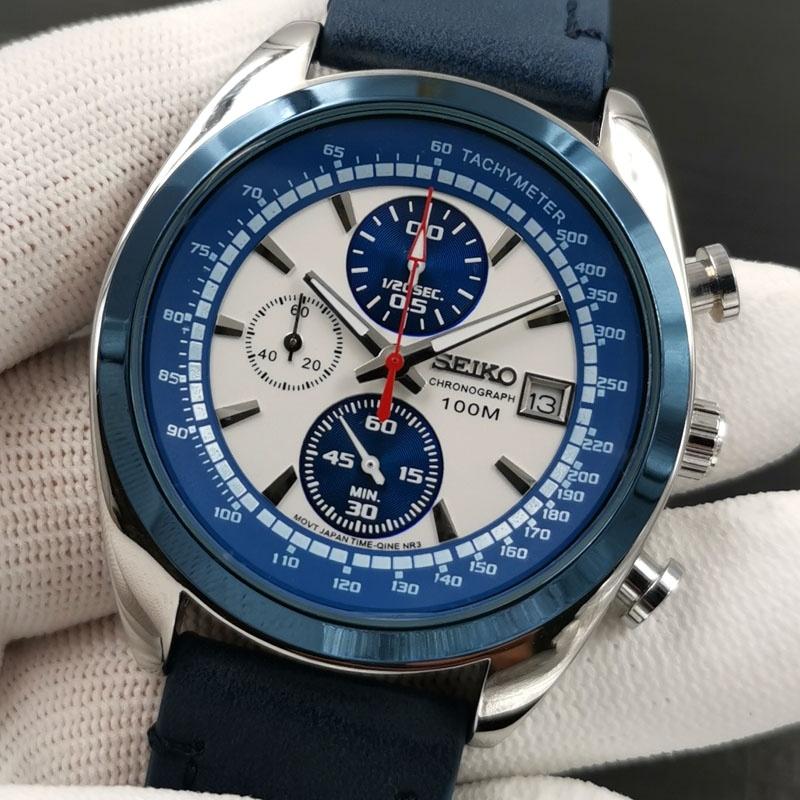 blue strap mens watch