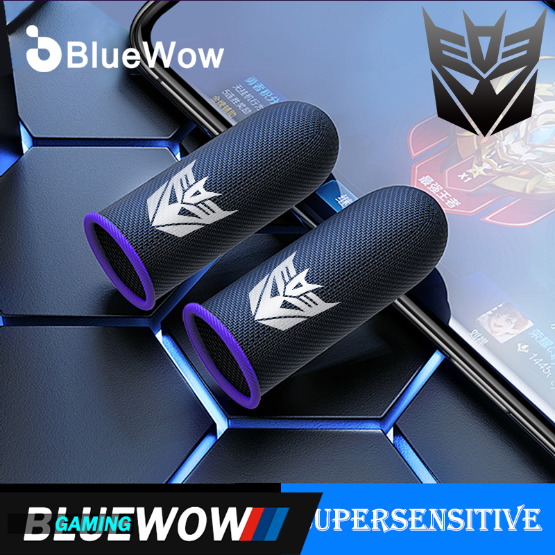 BlueWow Fingersleeves For Gaming Finger Gloves For Gaming Gaming Finger Sleeve Gloves Breathable ปลายนิ้ว Sweatproof Game Control For Xiaomi Apple Iphone
