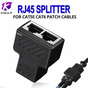 ภาพหน้าปกสินค้าหัวต่อแยกสายแลน ออกเป็น 2 เส้น(ใช้ได้ทีละเส้น) RJ45 Cat6 Cat5e Splitter 1 to 2 Way LAN Network Ethernet Adapter ที่เกี่ยวข้อง