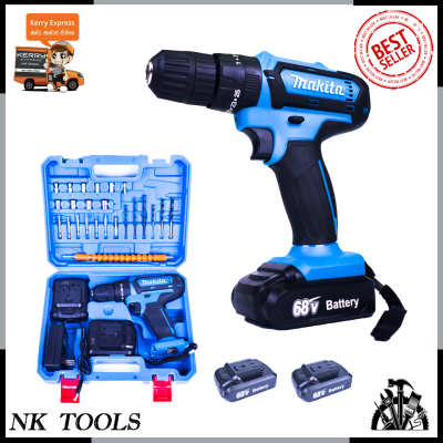 ดูภาพ ?????? สว่านไขควงไร้สาย 68V 3ระบบ? MAKITA งานไต้หวันAAA เจาะกระแทกได้ พร้อมอุปกรณ์ เพิ่มเติม ?????? สว่านไขควงไร้สาย 68V 3ระบบ? MAKITA งานไต้หวันAAA เจาะกระแทกได้ พร้อมอุปกรณ์