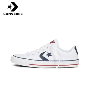 สินค้า Converse Star Player ox White Men\'s and Women\'s Sneakers Rg shoes รองเท้าผ้าใบ รองเท้าวิ่ง รองเท้าผ้าใบกีฬา Unisex Sneakers Free Shipping