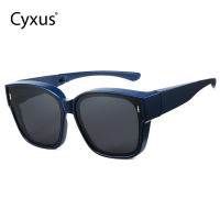 [NEW] Cyxus Foldable Polarized Wrapround Sunglasses Fit Over Light Glasses For Women Men UV 400 Protection TR Frame Portable Myopia Presbyopia Shades Sports Cycling One Glasses Dual Use  P1128