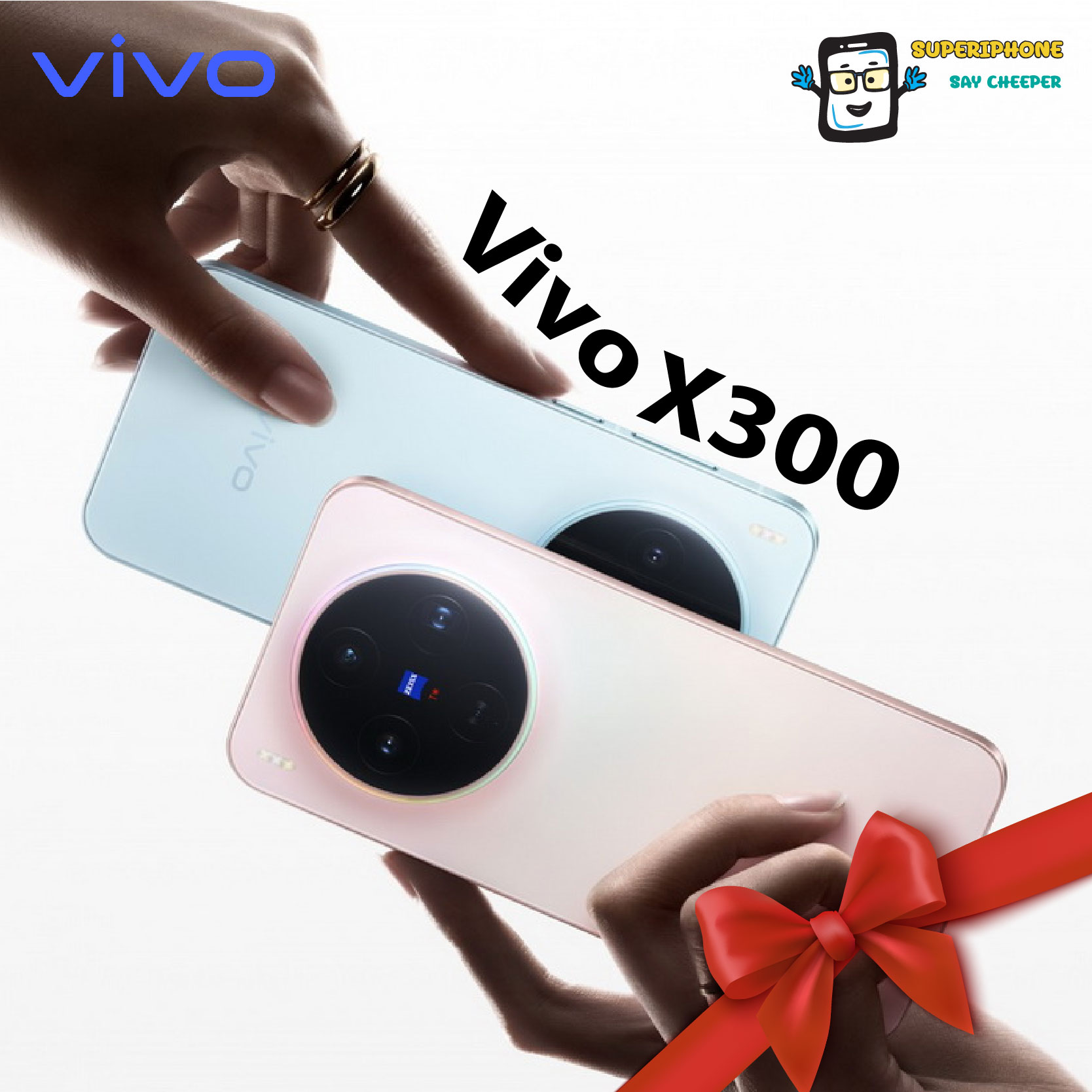 Vivo X300 5g Model (12/256Gb) Is Only 7.95 mm Thin. L Zeiss 200Mp Camera ราคา 31,400 บาท*ส่งฟรี