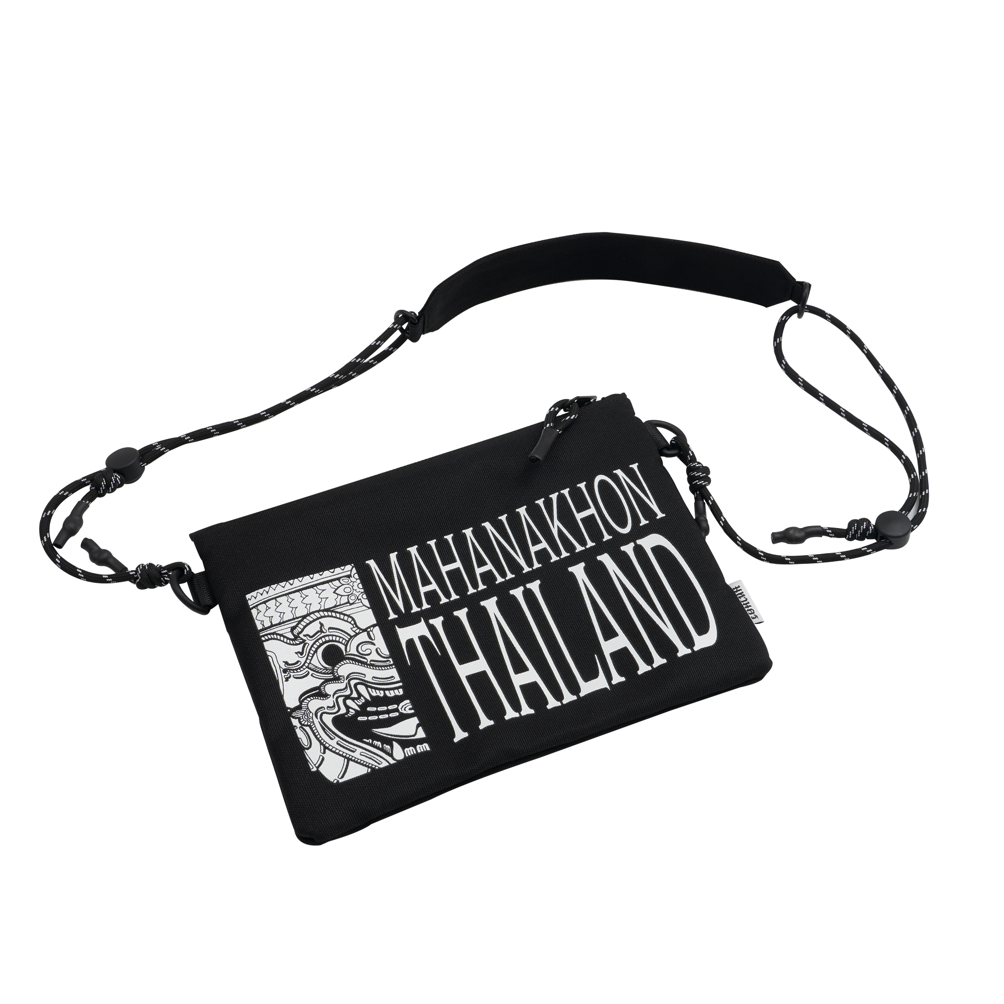 MAHANAKHON AKSRA CROSSBODY BAG HANUMAN BLACK