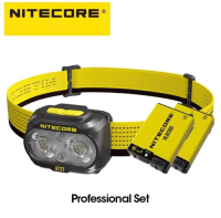 พร้อมส่ง Nitecore UT27 Dual Beam ฟิวชั่น Elite 800 Lumens CREE XP-G3 S3 LED สีขาว + ไฟสีแดงวิ่งไฟหน้า + USB-C +2แบตเตอรี่