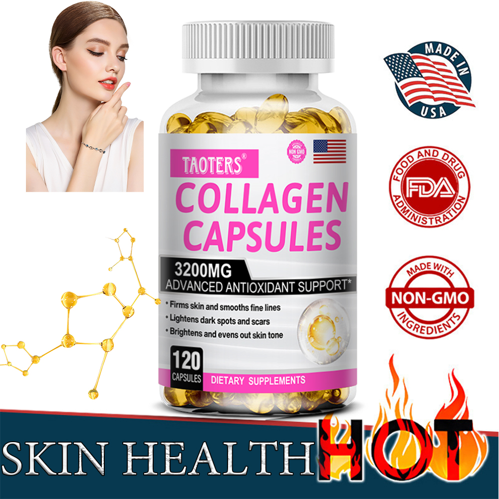 Glutathione and Collagen Supplement with Vitamin C, Vitamin E - Anti-Aging and Skin Health for Men and Women, Whitening. ราคา 83 บาท*ส่งฟรี