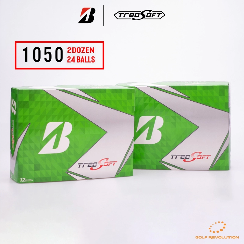 ภาพหน้าปกสินค้าลูกกอล์ฟ Bridgestone Golf - TreoSoft White จำนวน 2 โหล, Price: 1,050 THB/dz (Promotion: 2-Dozen at 1,050 THB) จากร้าน Bridgestone Golf บน Lazada