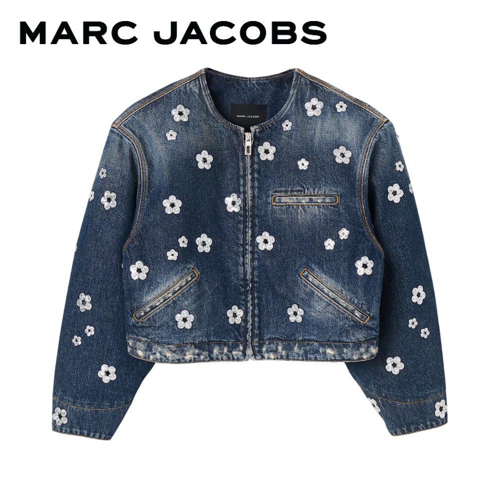 MARC JACOBS THE SEQUIN DAISY CROPPED JACKET 2S5RJC050D08 SP25 เสื้อแจ๊คเก็ต ราคา 28,500 บาท*ส่งฟรี