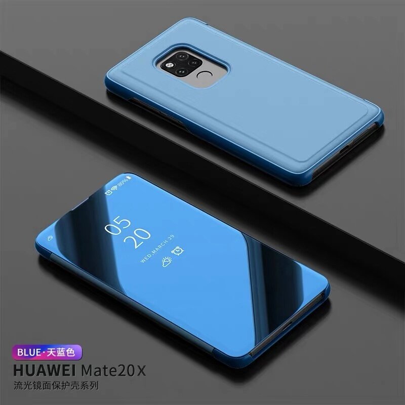[ส่งจากไทย] เคสเปิดปิดเงา Case Huawei Mate 20X Smart Case เคสฝาเปิดปิดเงา สมาร์ทเคส เคสหัวเว่ย mate20 x เคสมือถือ เคสโทรศัพท์ เคสรุ่นใหม่ เคสกระเป๋า เคสเงา
