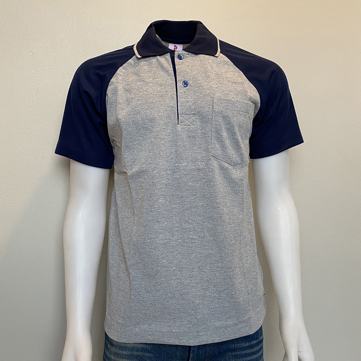 เสื้อโปโลชาย Men Polo Shirt Plain Polo T Shirt Soft Pique Short Sleeve Tops For Men Side Vents สีเทาท๊อป แขนกรม เนื้อผ้านุ่ม สวมใส่สบาย ซึ่งมีทั้งแบบชาย และแบบผู้หญิง