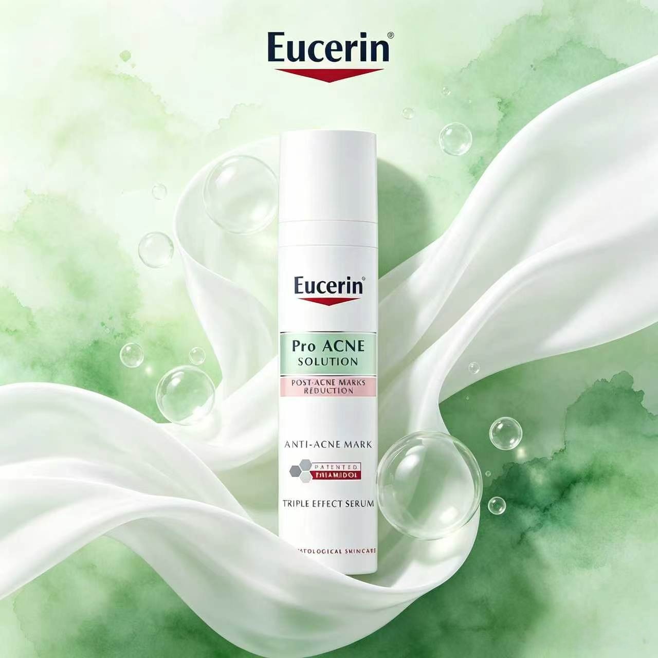 (100% Genuine) Eucerin Proacne Solution Serum 40ml Balances Skin Oil Levels. Cares for Dark Spots after Acne. Nourishes Pores. Light Texture, Absorbs Quickly, Not Sticky, Suitable for Oily and Acne-Prone Skin. ราคา 466 บาท*ส่งฟรี