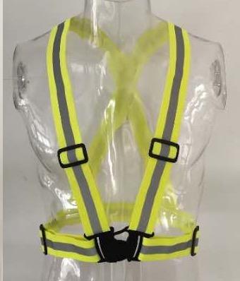 Reflective Vest、เสื้อกั๊กสะท้อนแสงปรับยืดหยุ่นสายเสื้อกล้ามสำหรับวิ่งปั่นจักรยานจ๊อกกิ้งMulti Adjustable Outdoor Safety Visibility Reflective Vest Gear Stripes