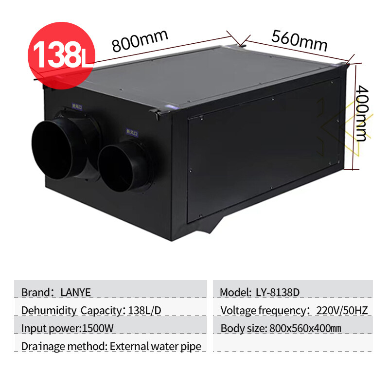 LANYEเครื่องลดความชื้นสำหรับปลูกกัญชา240Lใหญ่ในเรือนกระจก เครื่องดูดความชื้นอุตสาหกรรม dehumidifier Moisture absorber dryer เครื่องดูดความชื้นในฟาร์ม ราคา 42,000 บาท*ส่งฟรี
