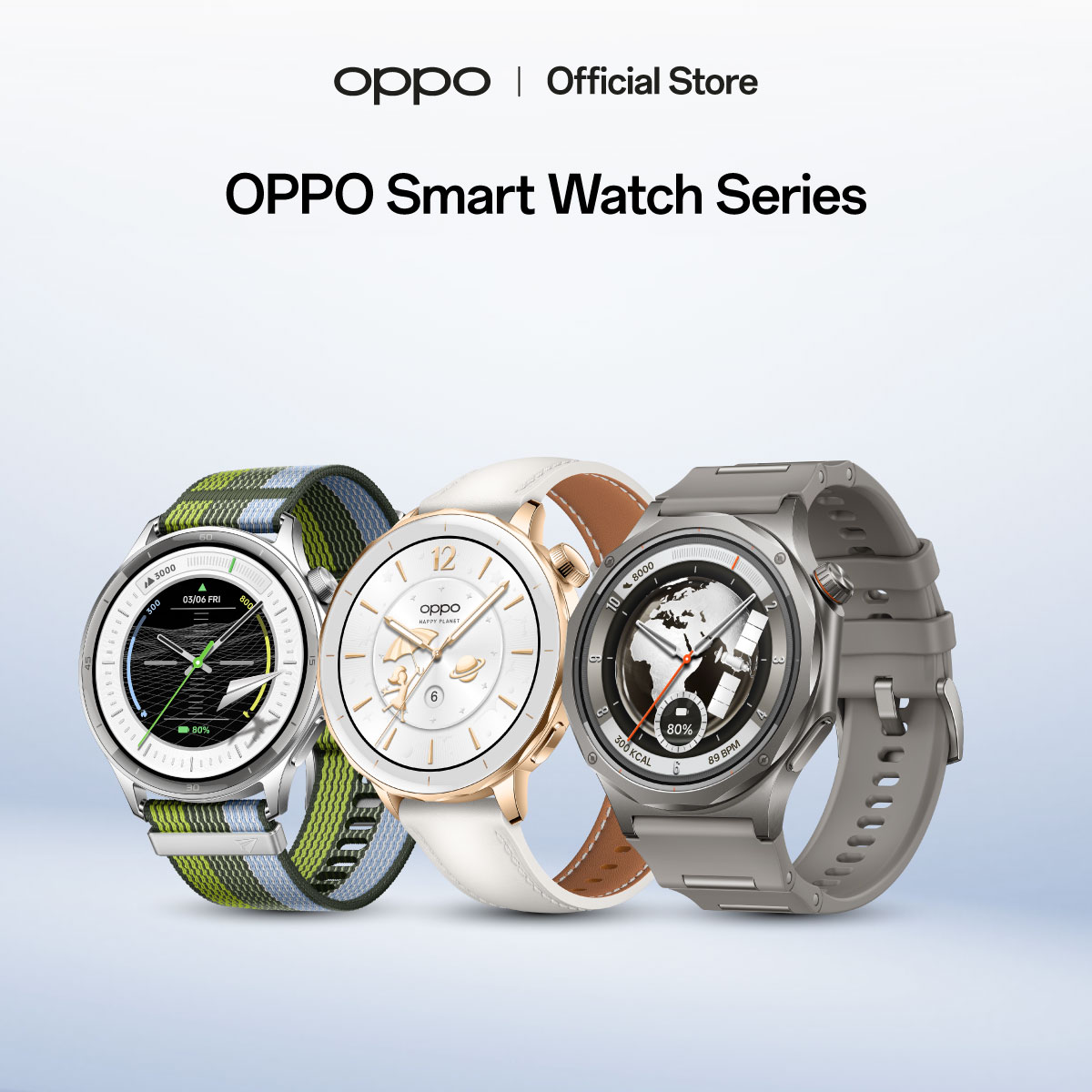 Oppo Watch Series | Smartwatch More Than 100 Exercise Modes, Lasts for 7 Days, Waterproof and Dustproof, Ip68. | Guaranteed Authenticity ราคา 5,999 บาท*ส่งฟรี