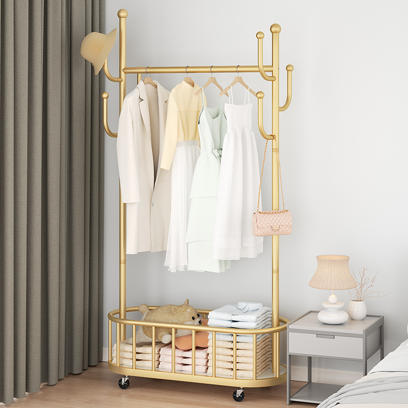 HFJ ที่แขวนหมวก เสาไม้แขวนสูท ที่แขวนผ้า 170 ซม ที่แขวนกระเป๋า ราวตากผ้าอเนกประสงค์ ราวตากผ้าเหล็ก Coat Rack ราคา 495 บาท*ส่งฟรี