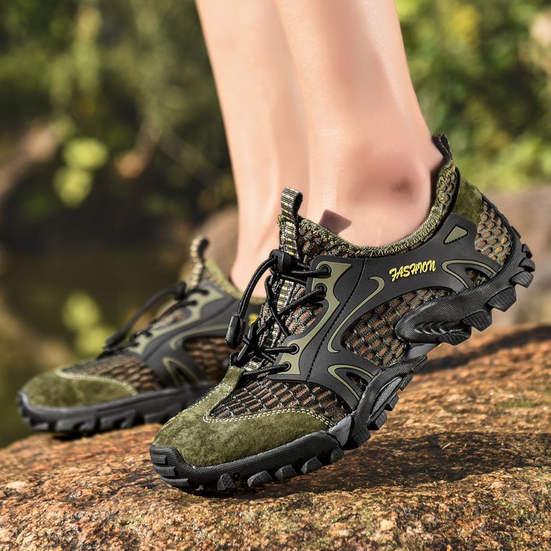 คำอธิบายเพิ่มเติมเกี่ยวกับ Tamias ท่องเที่ยวกลางแจ้งเดินป่าเดินป่ารองเท้า, ระบายอากาศกันน้ำนุ่มแต่เพียงผู้เดียวรองเท้าผู้ชายรองเท้าลำลอง