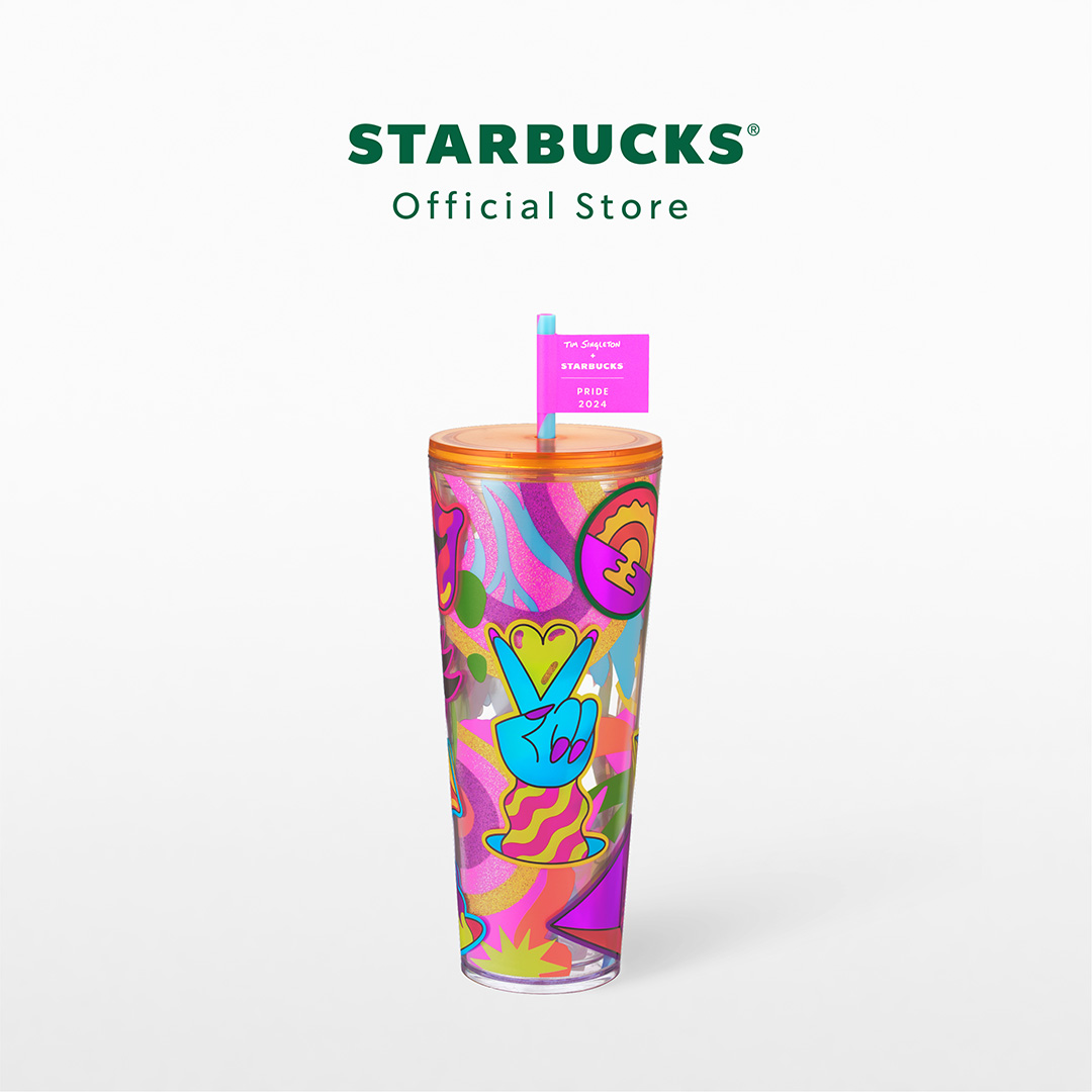 Starbucks Hand And Heart Pride Cold Cup 24oz. ทัมเบลอร์สตาร์บัคส์พลาสติก ขนาด 24ออนซ์ A11155694 ราคา 480 บาท*ส่งฟรี