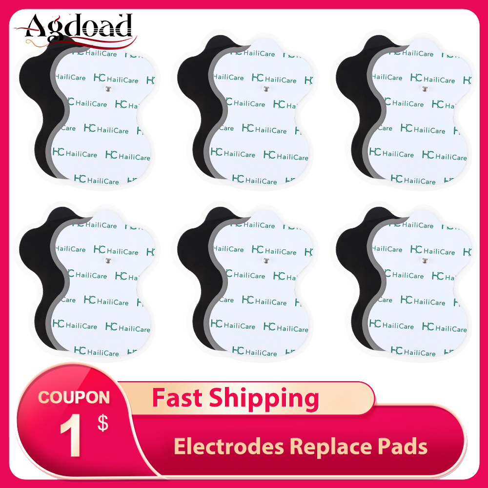 Agdoad 10 cặp miếng đệm điện cực tens phụ kiện thay thế cho jr309