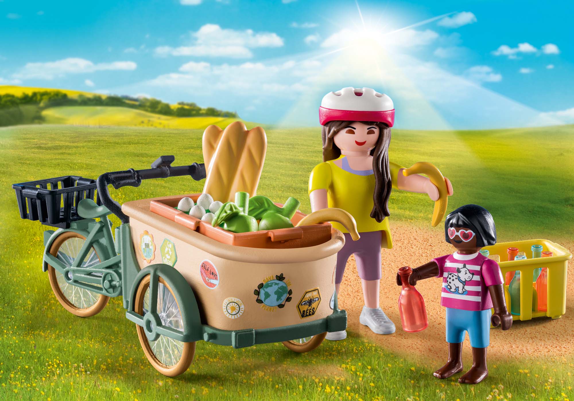 Playmobil 71306 Farm Ii Farmers Cargo Bike Farm 2 Cargo Bike for Children 4-10 ราคา 591 บาท*ส่งฟรี
