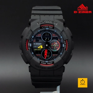 ภาพหน้าปกสินค้า(สินค้าแท้ 100%) D - ZINER นาฬิกาข้อมือแนว SPORT ชาย 2 ระบบ(ANALOG&DIGITAL)กันนํ้า100% (พร้อมจัดส่งทันที) ซึ่งคุณอาจชอบสินค้านี้