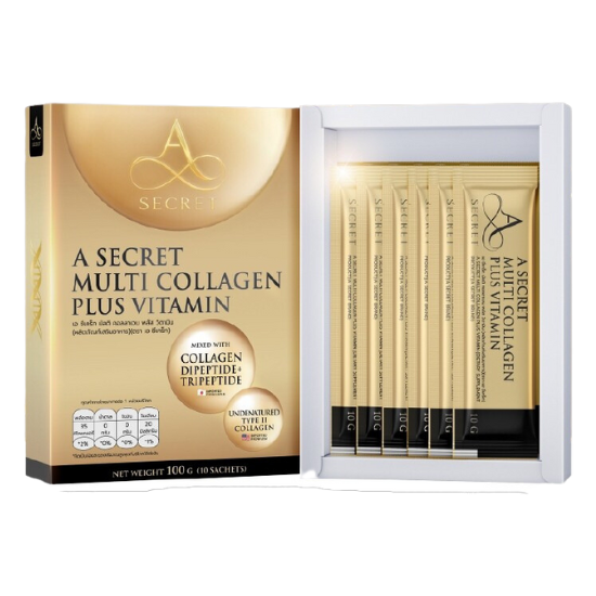 [โปรใหญ่สุดคุ้ม] A Secret collagen คอลลาเจน เอ ศุภชัย multi collagen plus vitamin เทโลเมียร์ คอลลาเจนพี่เอ Asecret คอลลาเจนวิตามิน Acollagen ส่งฟรี แท้100% ราคา 3,990 บาท*ส่งฟรี