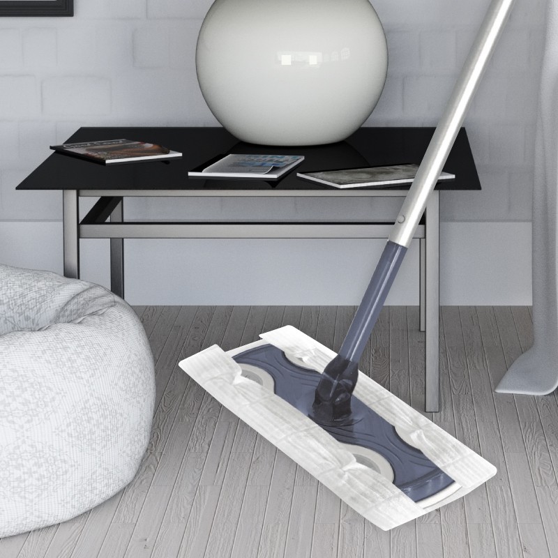 FN CUSHY Miracle Mop ไม้ถูพื้น ไม้ม็อบ ไม้ดักฝุ่น-เส้นผม และสิ่งสกปรกต่าง ๆ พับเก็บสะดวก ราคา 107 บาท*ส่งฟรี