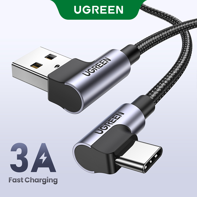 UGREEN USB Type C Cable 3A Fast Charge & Data Cable Type C charging cable for Type C mobile phones such as SAMSUNG Note 10 S10 A80 Huawei p30 mate20 Xiaomi MI9 Model: US284