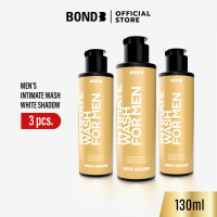 [Packx3] Bond Mens Intimate Wash White Shadow 130 ml. (สูตรบำรุง) แพ็ค 3 ชิ้น