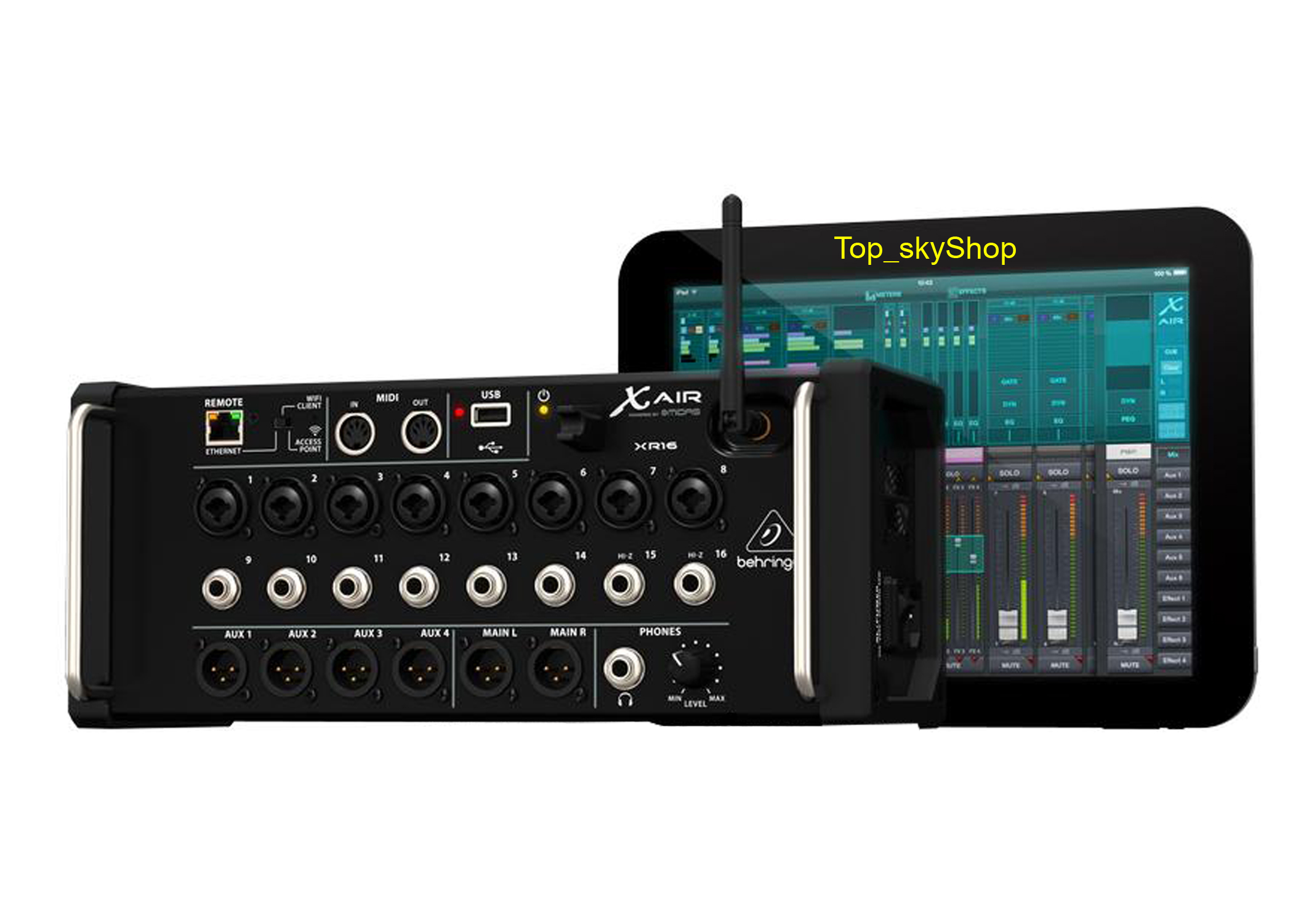 เครื่องขยายเสียง แอมป์ มิกเซอร์ปรับแต่งเสียง Behringer DIGITAL MIXER X AIR XR16 (ของแท้ 100 เปอร์เซ็นต์ รับประกันบูเซ่) เช็ค Stock และราคาสินค้า กับเจ้าหน้าที่ก่อนสั่งซื้อทุกครั้ง Top_skyShop ราคา 27,195 บาท*ส่งฟรี