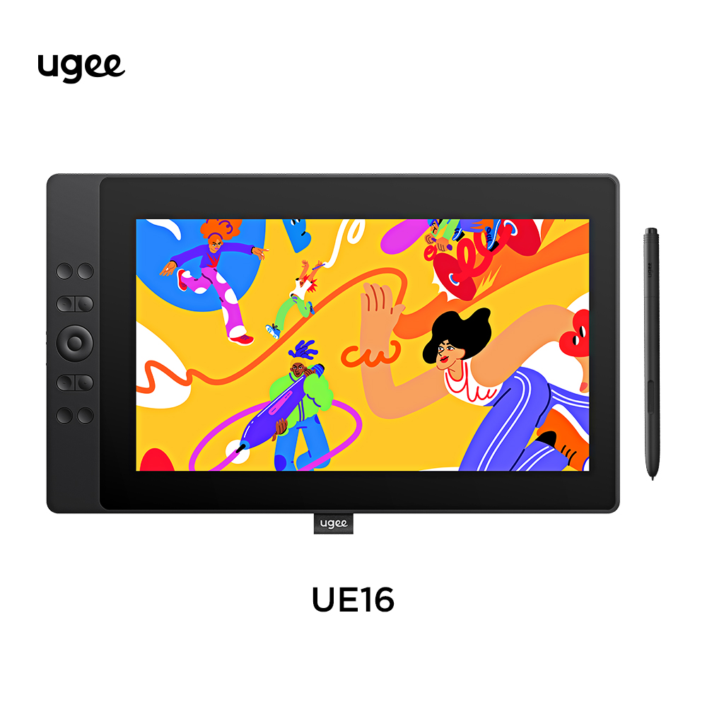 UGEE UE16 15.4 inch Drawing Monitor Pen Display 143% sRGB High Color Gamut with 16K Pressure Levels Stylus ,with a Adjustable Stand,with 16 customized Shortcut Keys ราคา 8,199 บาท*ส่งฟรี