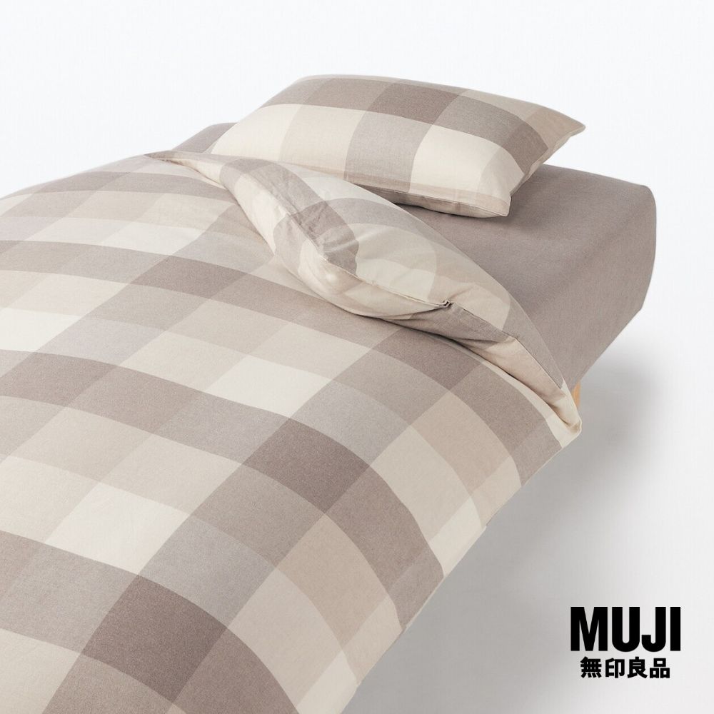 มูจิ ปลอกผ้านวมผ้าแฟลนเนล - MUJI Cotton Flannel Duvet Cover (New) ราคา 1,290 บาท*ส่งฟรี