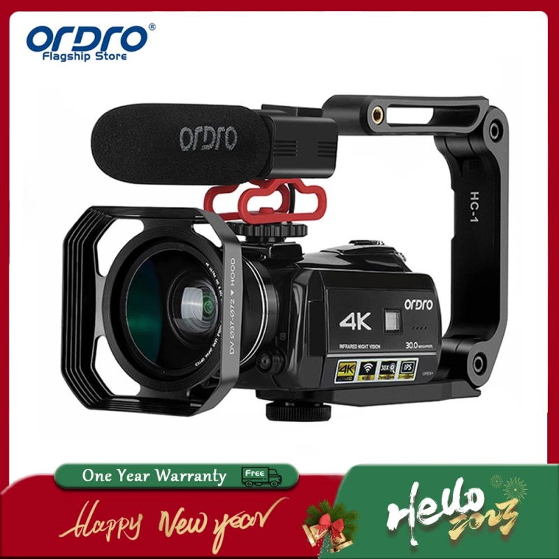 ภาพหน้าปกสินค้าORDRO HDR-AC3 30MP 4K Digital Video Camera Ultra HD Photography IR Night Vision WiFi for Vlogging Yo Camcorder จากร้าน ORDRO Flagship Store บน Lazada