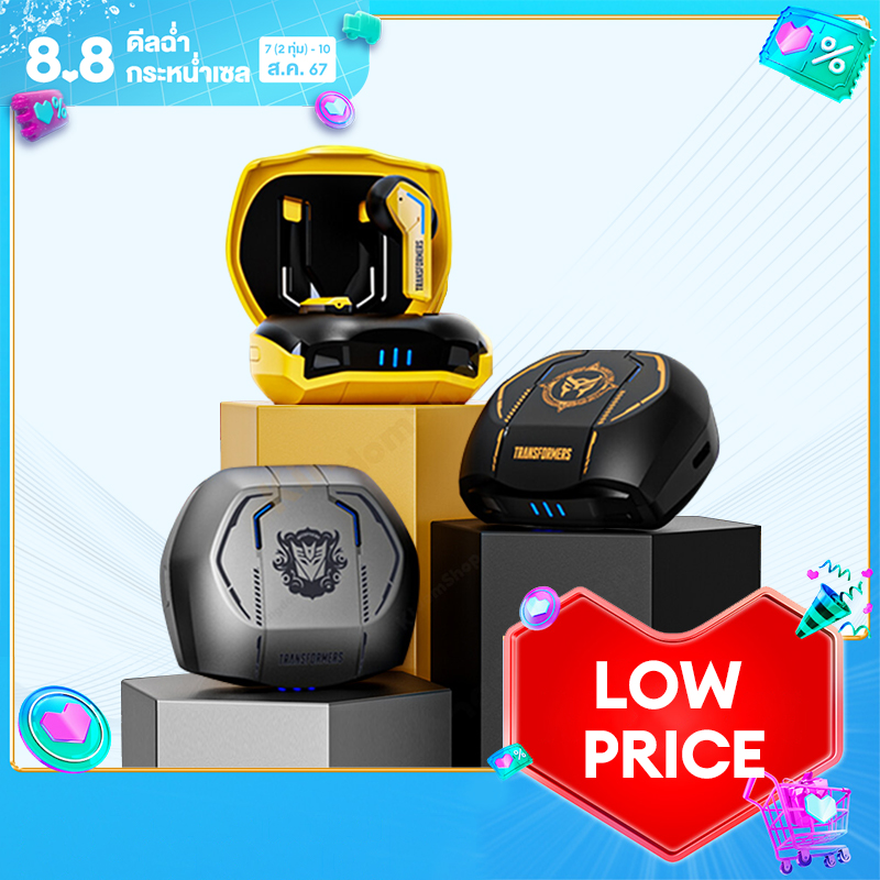 Transformers TF-T06 Wireless Bluetooth Headset New Sports Noise Cancellation Game High Sound Quality Suitable For Huawei IOS ราคา 549 บาท*ส่งฟรี