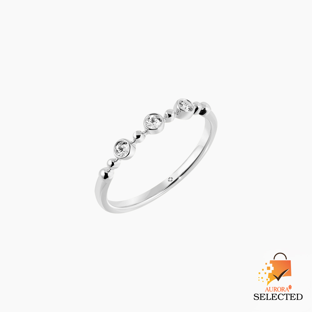 แหวน AURORA Selected โดยเพชรแถว Simplify Collection (DR9K05_0002) Diamond ราคา 9,900 บาท*ส่งฟรี