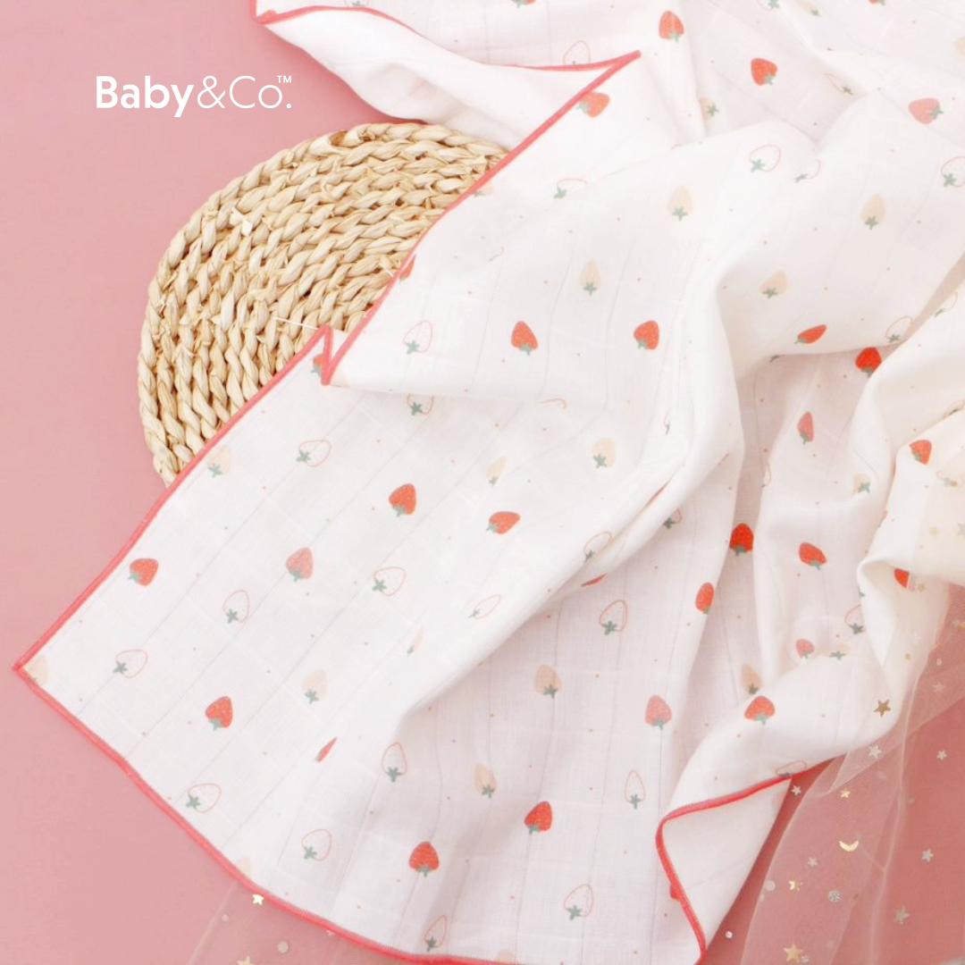 Baby & Co. (New Collection) Nursing Cloth ผ้าอ้อมมัสลินคอตตอน บรรจุ 1 ชิ้น 30"x30" ราคา 220 บาท*ส่งฟรี
