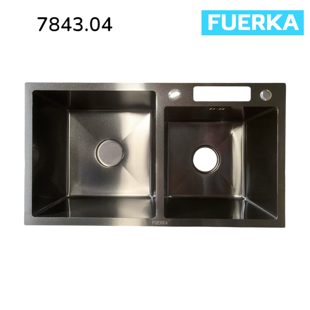 Fuerka Sink Model 7843.04, Depth 22 Cm. High-Quality Stainless Steel, Strong, Durable, and Long-Lasting. ราคา 2,222 บาท*ส่งฟรี