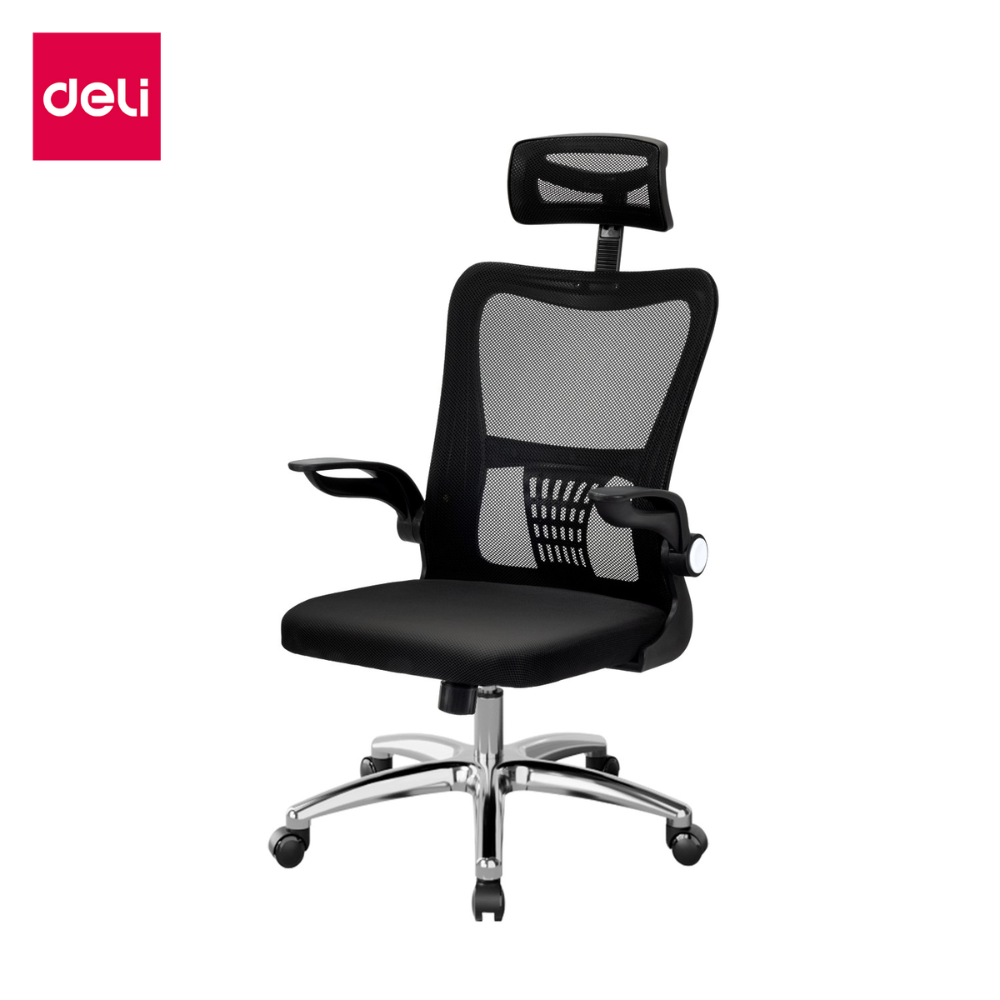 Deli เก้าอี้ออฟฟิศ เก้าอี้สำนักงาน เก้าอี้ทำงาน โฮมออฟฟิศ มีล้อเลื่อน ปรับสูงต่ำ 8 ซม หมุนได้ ฐานคุณภาพ โฮมออฟฟิศ รับประกัน 1 ปี ออกใบกำกับภาษีได้ Office Chair ราคา 1,499 บาท*ส่งฟรี