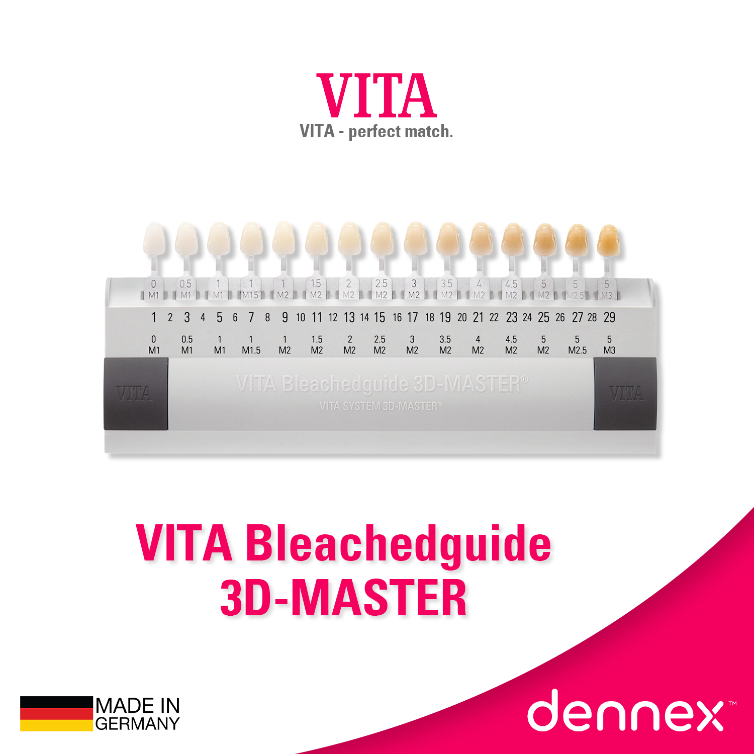 เทียบสีฟันวีต้า VITA Bleachedguide 3D-MASTER ลิขสิทธิ์แท้จากวีต้าจากประเทศเยอรมัน by dennex (B361) ราคา 5,329 บาท*ส่งฟรี