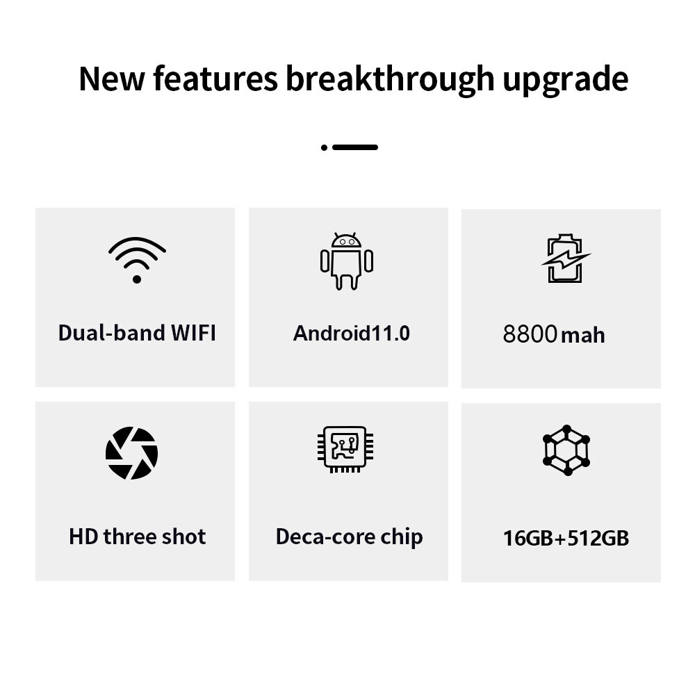 มุมมองเพิ่มเติมของสินค้า 【ซื้อ1แถม6】แป้นพิมพ์ฟรี Sansumg แท็บเล็ต 10.4 นิ้ว โทรได้ 4G/5G แท็บเล็ตถูกๆ Full HD 8800mAh รองรับ2ซิม 5G Tablet แรม16GB รอม512GB แท็บเล็ตถูกๆ Andorid11.0 แทบเล็ตราคาถูก รองรับภาษาไทย 11-Core แท็บเล็ต ราคา ถูกๆ แท็บเล็ตของแท้ tablet android จัดส่งฟรี