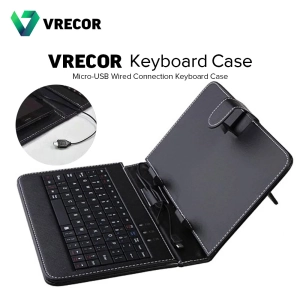 ภาพหน้าปกสินค้าVRECOR Keyboard Case Micro USB Wired Connection Full Key Cover Casing ที่เกี่ยวข้อง