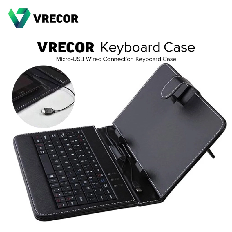 ภาพหน้าปกสินค้าVRECOR Keyboard Case Micro USB Wired Connection Full Key Cover Casing
