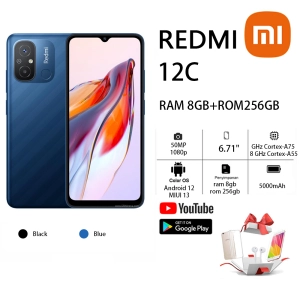 ภาพหน้าปกสินค้า【ใหม่เอี่ยมของแท้】Redmi 12C ของแท้ 100% smart phone Ram 6/8GB Rom 128/256GB 6.71\"หน้าจอใหญ่ (รับประกัน 1ปี ฟรีอุปกรณ์ตกแต่งครบชุด) ซึ่งคุณอาจชอบสินค้านี้