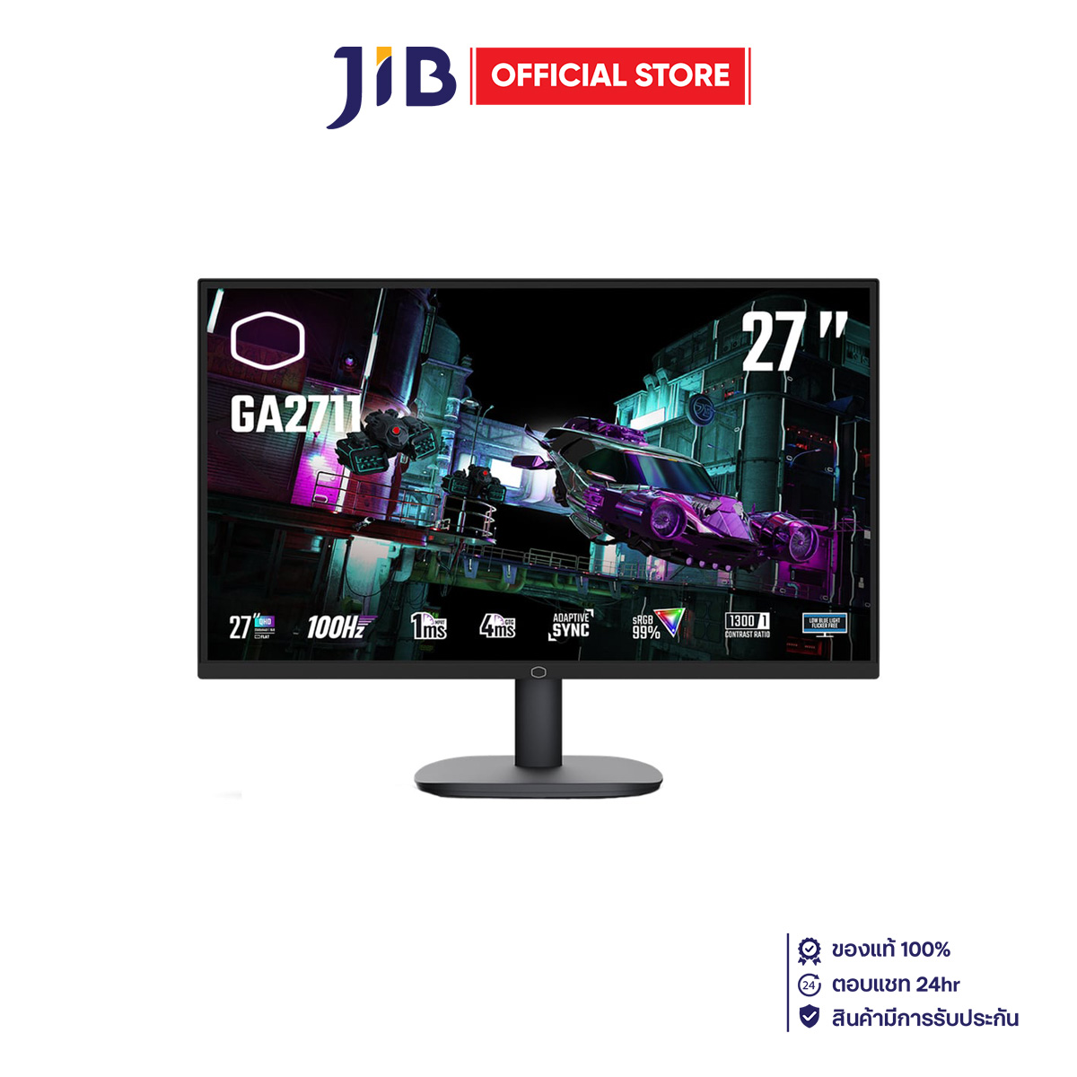 MONITOR (จอมอนิเตอร์) COOLER MASTER GA2711 - 27 INCH IPS 2K 100Hz ADAPTIVE SYNC (CMI-GA2711) ราคา 5,030 บาท*ส่งฟรี