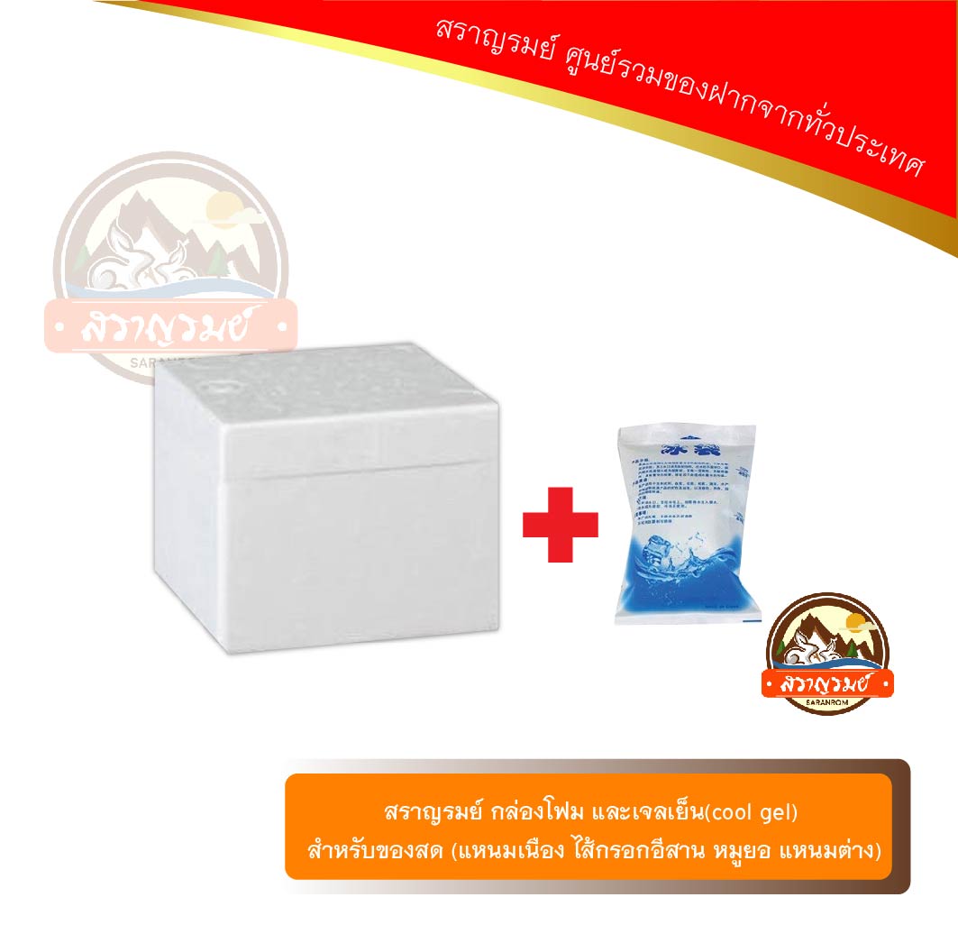 กล่องโฟม และคูลเจล(cool jel) ราคา 105 บาท*ส่งฟรี