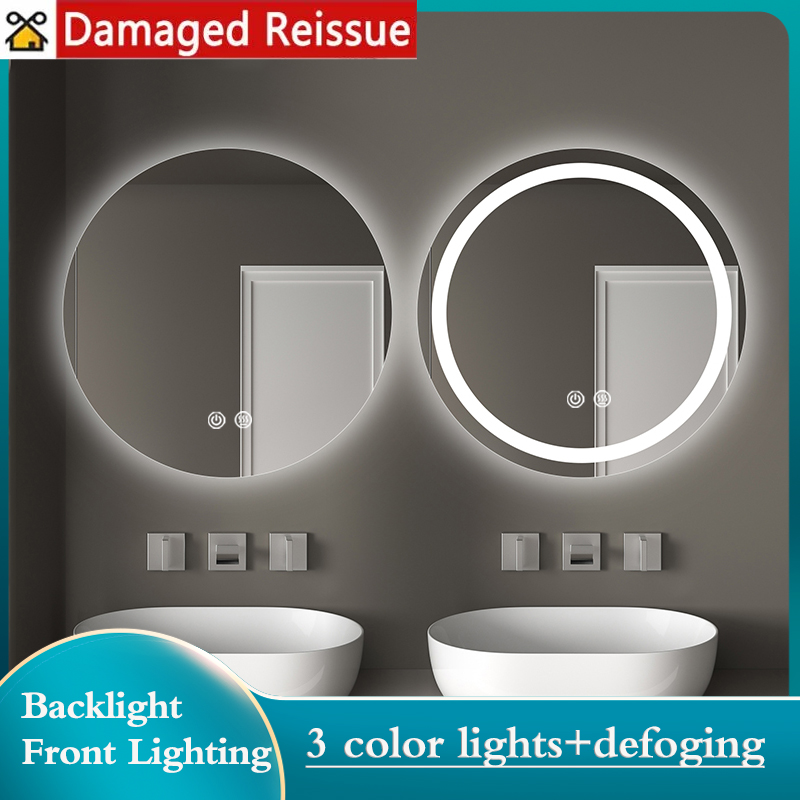 Smart Mirror Bathroom Mirror Badroom Mirror Touch Screen Glass Mirror Wall Mounted Defogging with Light LED Makeup Mirror Backlight Mirror in The Bathroom ราคา 1,800 บาท*ส่งฟรี